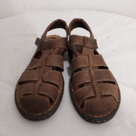 Minnetonka Brpwn Fisherman Sandals Womens Size 12 Narrow Closed Toe  5324 Shoes - Picture 2 of 10
